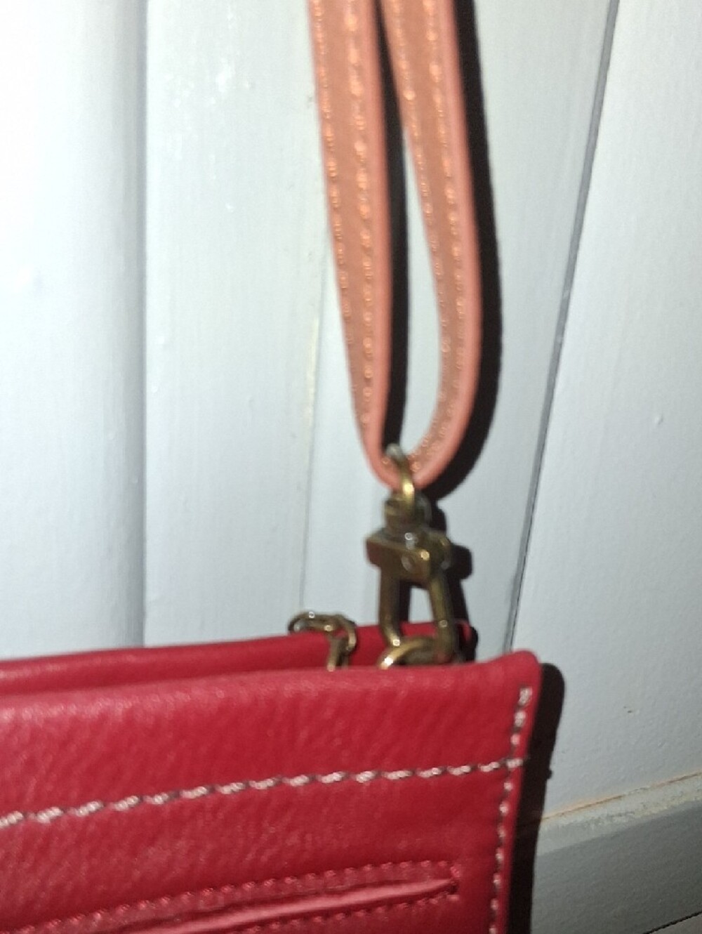 The Sak Two-Tone Burgundy and Brown Crossbody Convertable - Picture 6 of 16